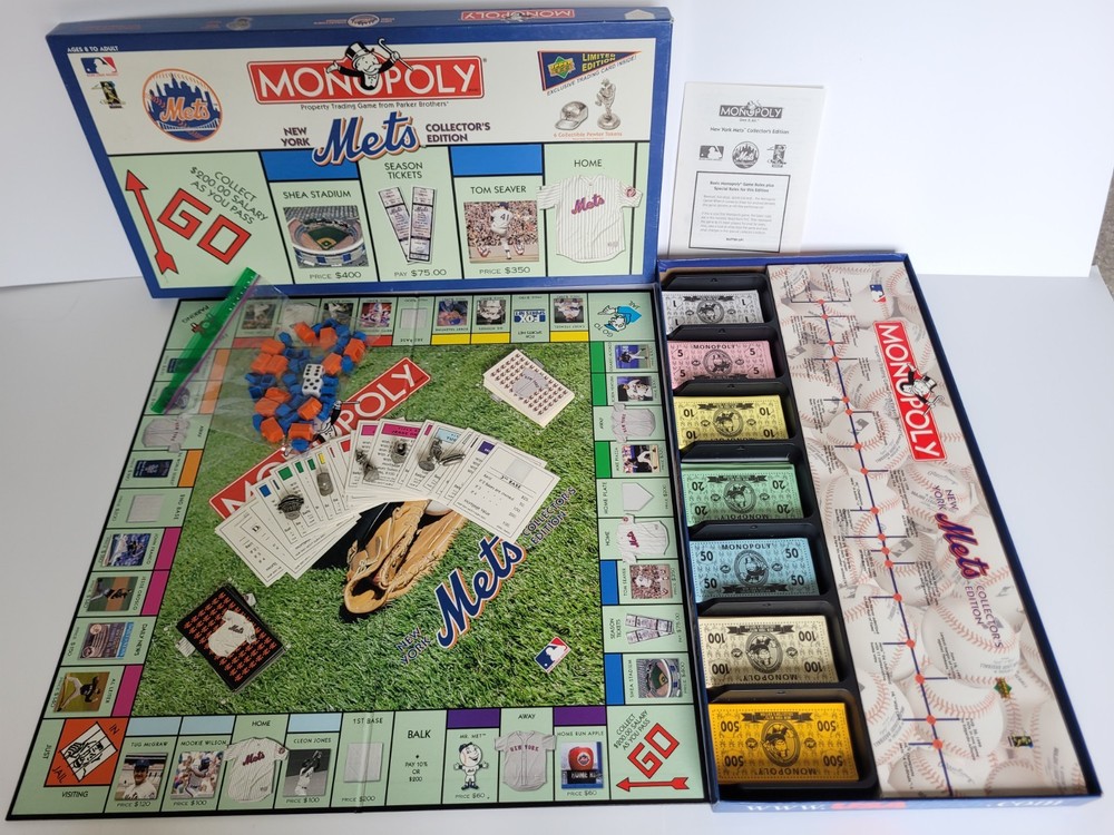 New York Mets Monopoly Board Game – Collector’s Edition, 2001