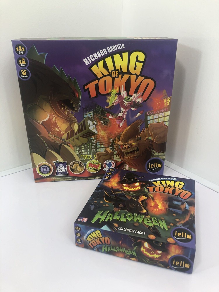 King of Tokyo Board Game + Halloween Pack LOT OF 2! IELLO Richard Garfield