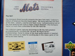 New York Mets Monopoly Board Game – Collector’s Edition, 2001