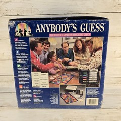 Vintage 1990 Anybody’s Guess Board Game Golden 4255 Clue Trivia Game Complete