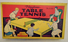 Antique Playtime Table Tennis No.1125 1931 Jack Pressman Co. #2775 Box Bottom LN