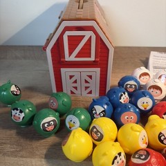 Uno Moo Preschool Game 28 Figures, Barn Carry Case, Farm Animals – Complete set