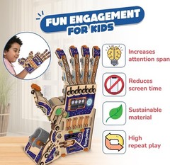 Smartivity DIY Robotic Mechanical Hand STEM Toy for Kids 8-14 Years