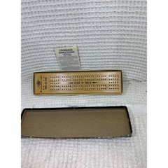 [Vintage] Unisex E.S. Lowe Wooden Cribbage Board OS Brown