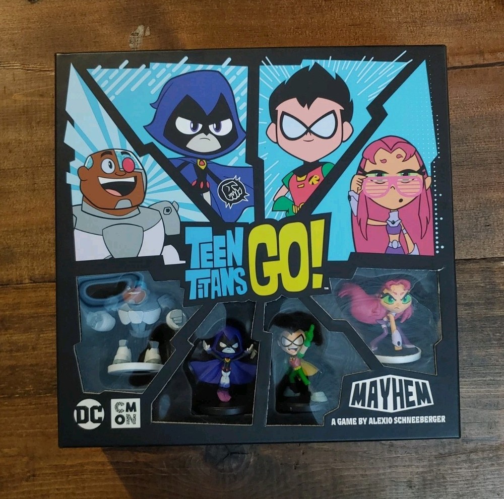 CMON Teen Titans Go! Mayhem Board Game Family Adventure Team Battles DC