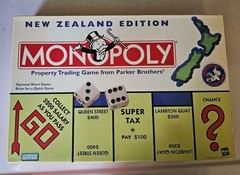 Parker Brothers Monopoly New Zealand Edition Board Game Complete