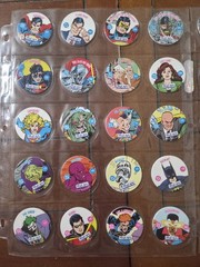 Vintage 1993 Skybox Skycaps Complete 54 POGS Set Batman Superman Flash Joker