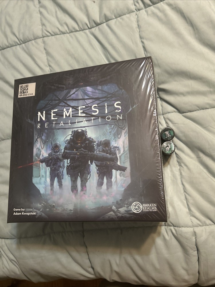 Nemesis Retaliation Core Pledge SE Board Game Miniatures + Acrylic Alien Tokens