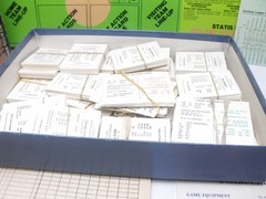 Statis Pro Major League Baseball game, 1979 from Avalon Hill Missing some cards