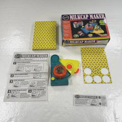 Official Pog Milkcap Maker Machine & 185 Refill Pack 1995 90’s Boxed Complete