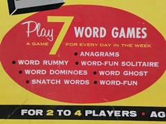 Vintage 1950’s Transogram Anagrams Word Scrabble Games Complete w All 108 Pieces