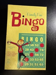 Family Fun Bingo E.E. Fairchild Corporation Traditional Game Vintage Antique