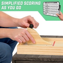 GoSports Mini Wooden Tabletop Bowling Game Set for Kids & Adults