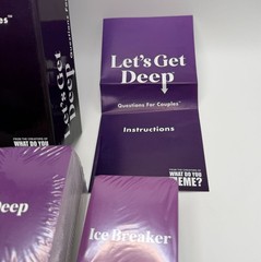 Lets Get Deep Card Game Questions For Couples Adult Party Game Date Night