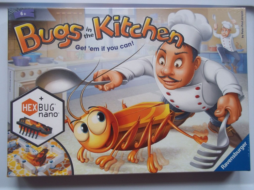 BUGS IN THE KITCHEN Board Game HEXBUG Nano RAVENSBURGER 2013 MFG Czech Republic
