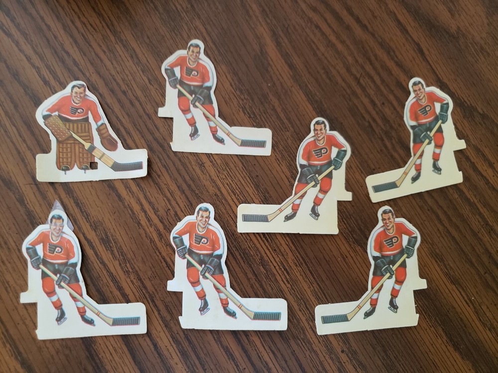 1971 PHILADELPHIA FLYERS Coleco NHL Hockey Official Pro-Stars 6 Players & Goalie