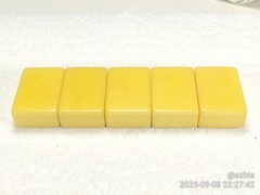 4 Rare Bakelite Catalin MahJong Mah Jongg Flowers tiles Excellent Condition 9dia