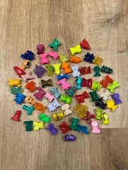 GoGos Crazy Bones Things Figures Lot of 64 Mixed Loose
