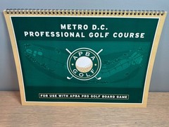 APBA Pro Golf Metro D.C. Professional Golf Course Book Board Game Accessory