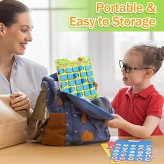 Matching Memory Game for Kids Ages 4-8, Flip to Win Board Games Travel Toys P…