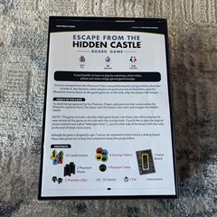 ESCAPE from the HIDDEN CASTLE Board Game 100% COMPLETE 2018 AWARD NOMINEE NEW