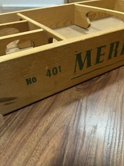 Vintage 1960s Merdel Skittles No #401 Wooden Bowling Game BOARD ONLY