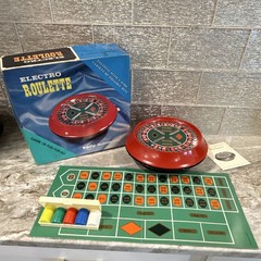 Waco Electro Roulette Vintage Game Set w/ Box Chips Mat Instructions