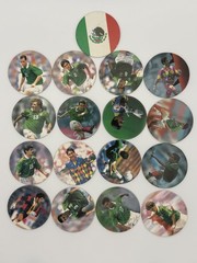 Pogs and slammers lot, Soccer, Fireworks and more.