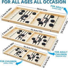 2-in-1 Fast Sling Puck Game & Chess – Wooden Battle Board for Family Fun