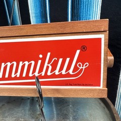VTG Rummikub 1960’s All Wood Box & Wood Sides W/ Metal Brackets- 106 TILES EUC