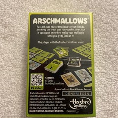 Hasbro: Arsch Mallows Card Game – A Cheeky Card Game – ARSCHMALLOWS -New Sealed