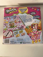 NEW Shopkins Supermarket Scramble Board Game Sealed 2 Exclusive Figures Pressman