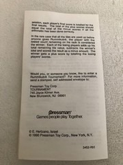 Vintage 1990 Pressman The Original Rummikub (missing few tiles)