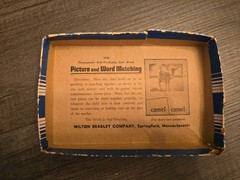 Picture and Word Matching Self Verifying Seat Work 8036 Milton Bradley Co. (YW)