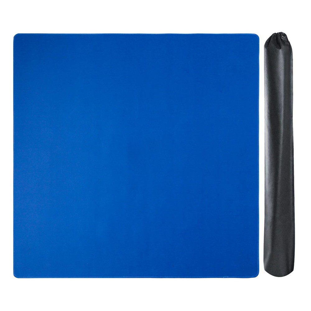GUSTARIA Large Mahjong Mat with Black Carrying Bag (Blue,31.5 Large, Blue