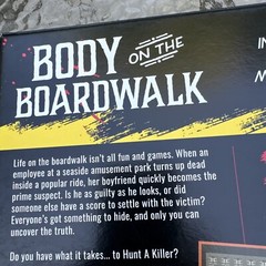Hunt A Killer Body On The Boardwalk Board Game Complete