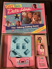 Girl Talk Date Line Board Game Golden Vintage 1989 Complete wi/ Cassette Tape