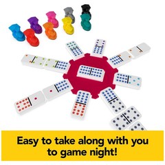 Spin Master Games Pack & Go Mexican Train Dominoes One Size Portable Game