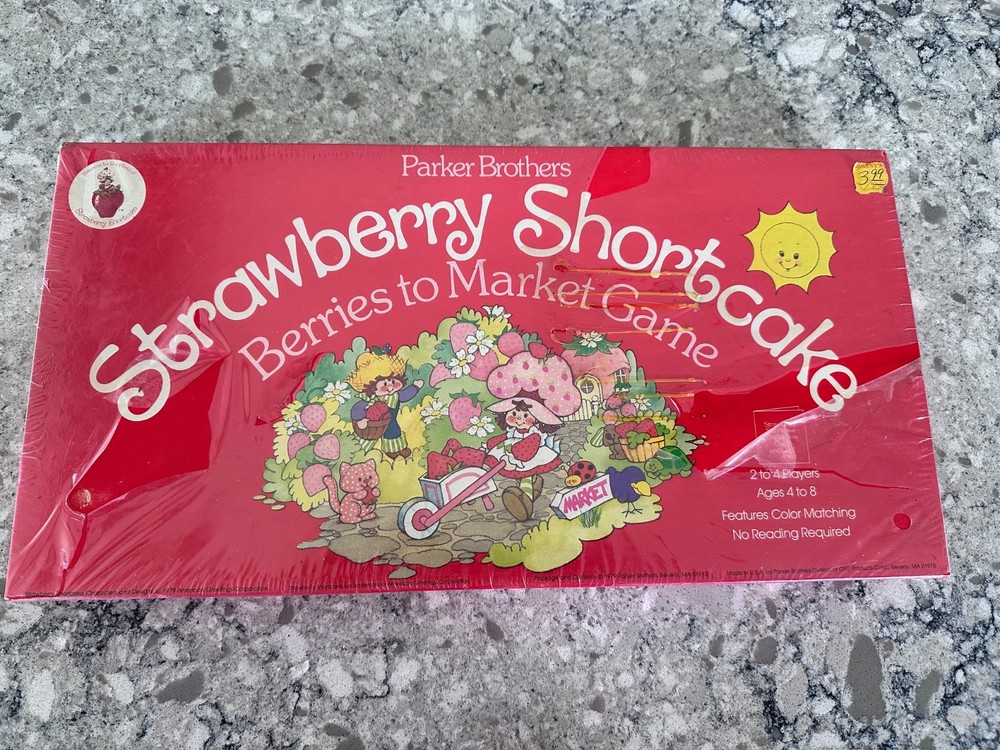 Vintage Strawberry Shortcake Berries To Market Board Game 1979