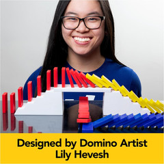 Spin Master Games, Lily Hevesh H5 Domino Creations 100-Piece Neon Dominoes Set,