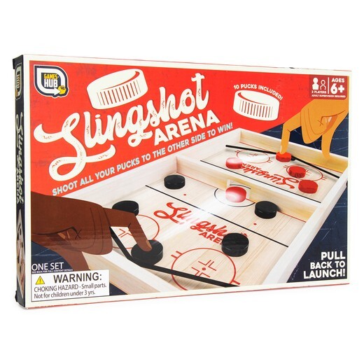 Fast Sling Puck Game Wooden Hockey Table Game Foosball Winner Board Game, Gift.