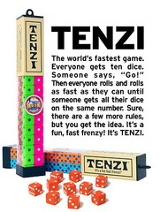 TENZI Dice Game 1 Tube 4 Various Random Colors Fast Family Carma Games, LLC