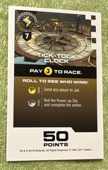 2018 Monopoly Gamer Mario Kart Replacement Grand Prix Card Tick-Tock Clock