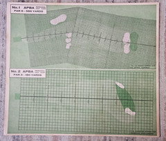 1962 APBA Golf Orig 18 Holes, Shot Board, Player Cards, 3of4 Metal Ball Markers!