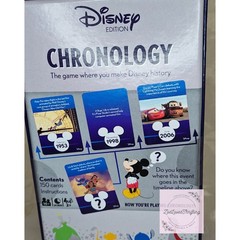 Buffalo Disney Edition Multicolored Chronology History Trivia Card Game New