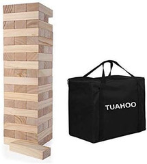 Outdoor Games Giant Tumble Tower Large Tumbling Timber 54 Wooden Blocks Tower St