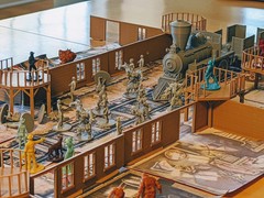 CMON Zombicide Undead or Alive Western Wall Terrain Set Wooden Rare