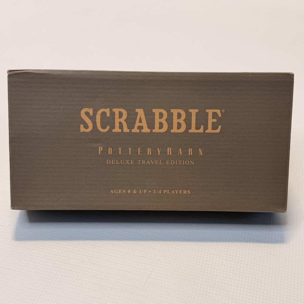 Hasbro Scrabble Pottery Barn Deluxe Travel Board Word Game 8+ 2-4 Players 2019
