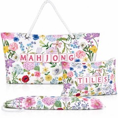 3 Pcs Empty Mahjong Bag Set for Tiles and Racks American Mahjong Case Travel …