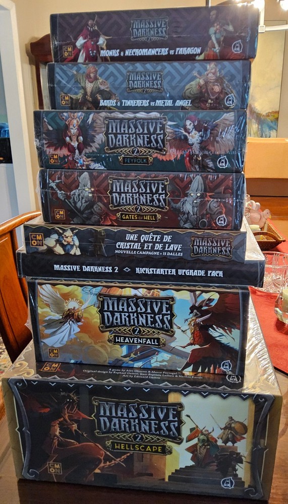 CMON Massive Darkness 2 Expansion Bundle Hellscape, Heavenfall, more NIB